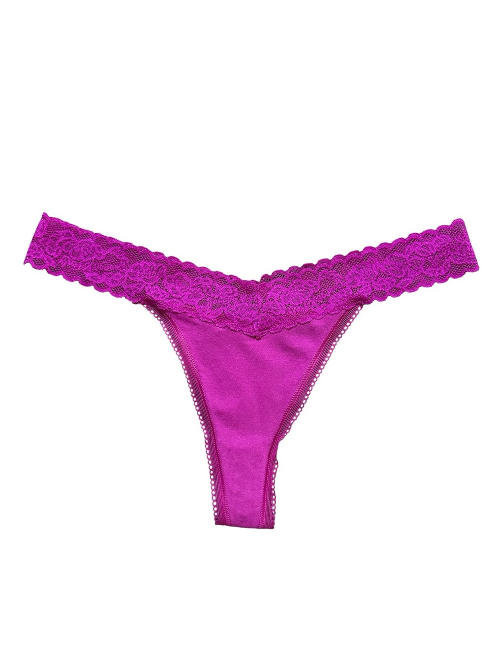 Savage X Fenty Lace-Trim Thong Panty